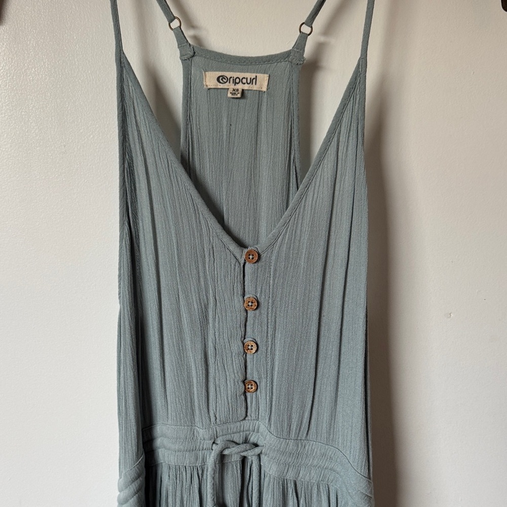 Rip Curl gauze Light Blue Buttoned Dress